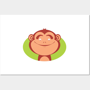 Cute monkey Posters and Art